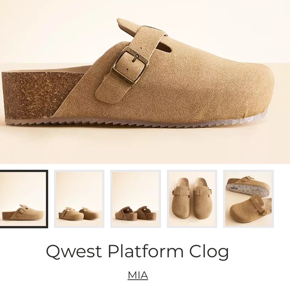 NEW MIA women's qwest platform clog 6 - Picture 1 of 3